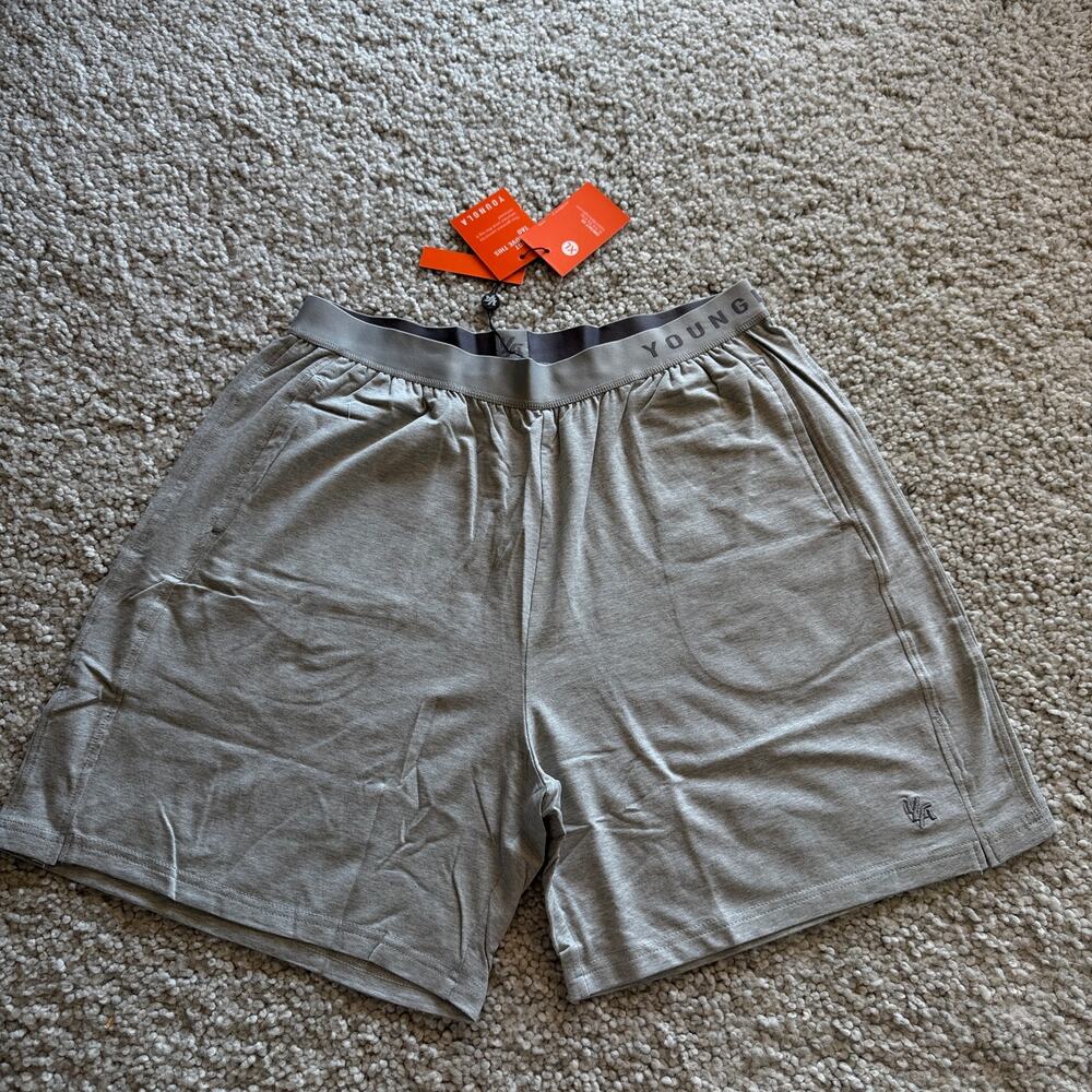 Men's YoungLA 1008 SleepwearShorts NWT XL HeatherGrey